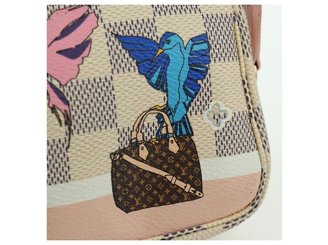 LOUIS VUITTON Mini Pochette Accessoires Damier Azur 2018 LV Auth 166952SAM - vista 19