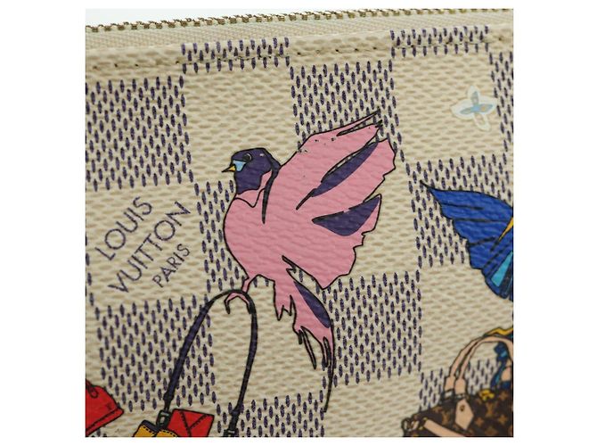 LOUIS VUITTON Mini Pochette Accessoires Damier Azur 2018 LV Auth 166952SAM - vista 20