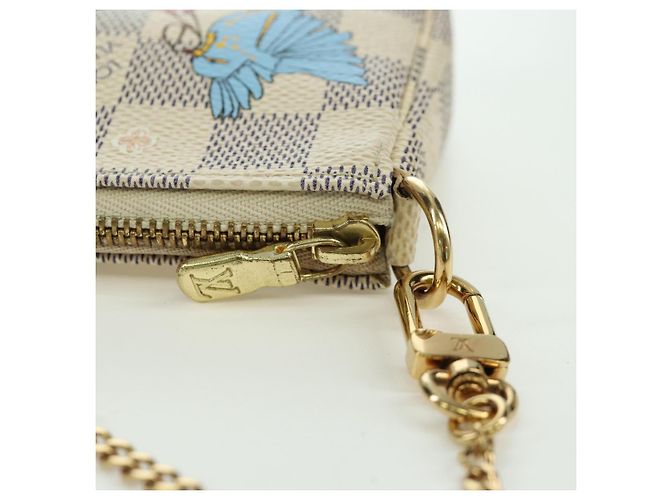 LOUIS VUITTON Mini Pochette Accessoires Damier Azur 2018 LV Auth 166952SAM - vista 22