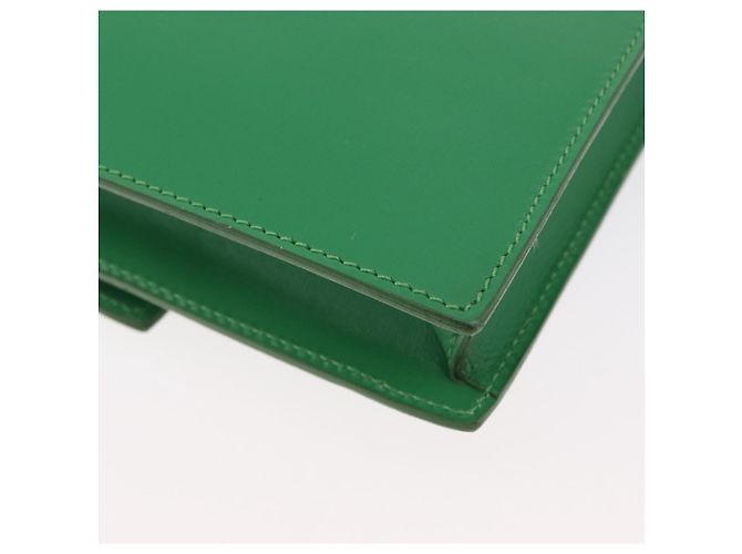 Céline Borsa a Spalla Circle in Pelle Verde Oro Auth LNZ294V D'oro - vista 15