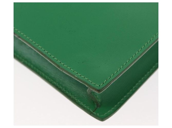 Céline Borsa a Spalla Circle in Pelle Verde Oro Auth LNZ294V D'oro - vista 16