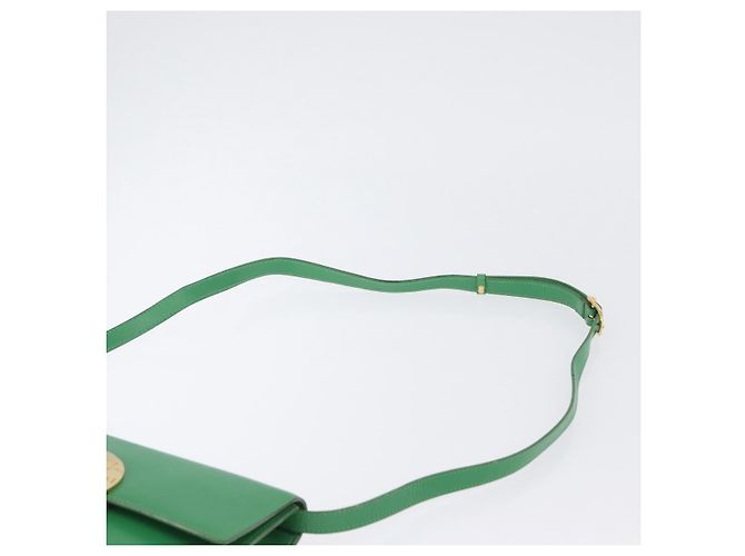 Céline Borsa a Spalla Circle in Pelle Verde Oro Auth LNZ294V D'oro - vista 8
