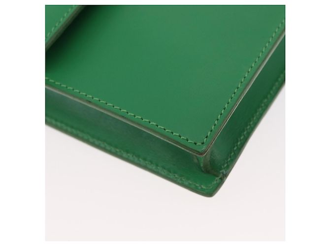 Céline Borsa a Spalla Circle in Pelle Verde Oro Auth LNZ294V D'oro - vista 9