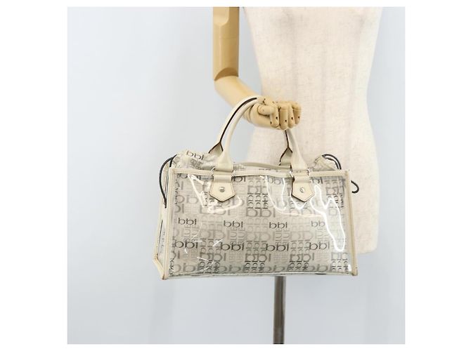Borsa a mano in vinile trasparente Auth LNZ033 BURBERRY - vista 19