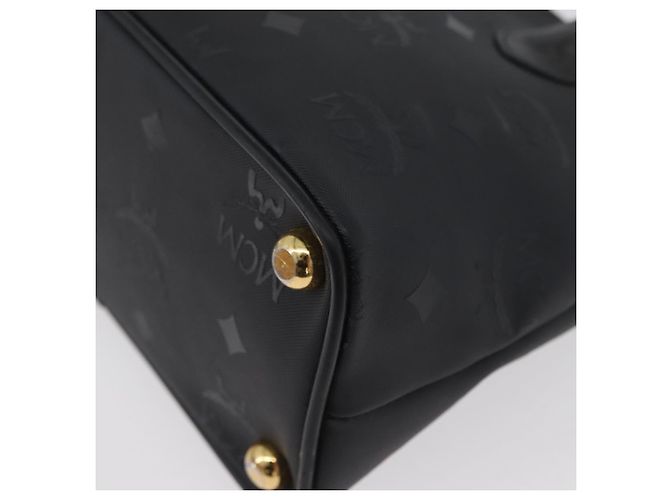 Borsa MCM Logogram Vicetos PVC 2 in 1 Nero Oro Auth gh1799 D'oro - vista 14