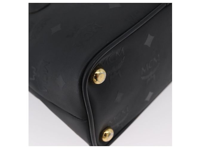 Borsa MCM Logogram Vicetos PVC 2 in 1 Nero Oro Auth gh1799 D'oro - vista 15
