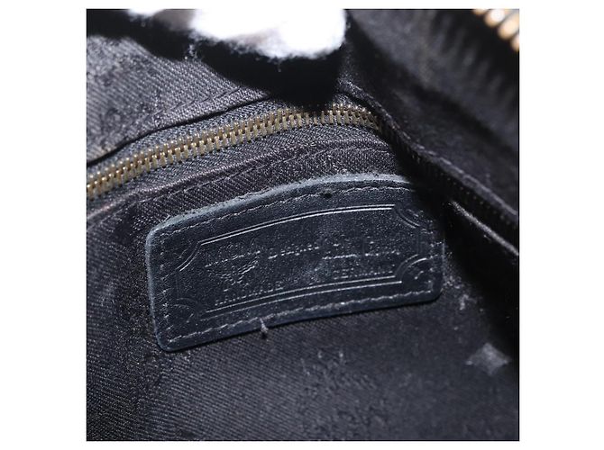 Borsa MCM Logogram Vicetos PVC 2 in 1 Nero Oro Auth gh1799 D'oro - vista 20