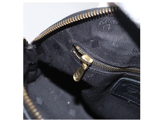 Borsa MCM Logogram Vicetos PVC 2 in 1 Nero Oro Auth gh1799 D'oro - vista 24