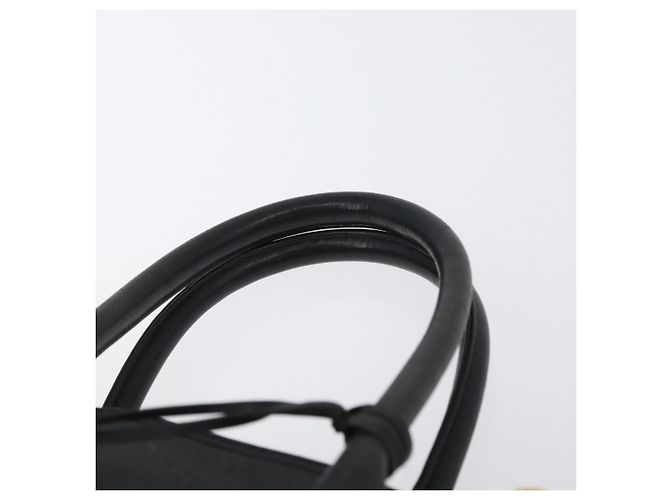 Borsa MCM Logogram Vicetos PVC 2 in 1 Nero Oro Auth gh1799 D'oro - vista 8