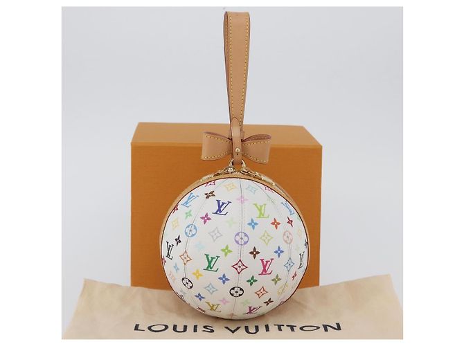 LOUIS VUITTON Monogramm Multicolor LV x TM Rolltasche Weiß M13710 Auth 172562SM - Ansicht 12