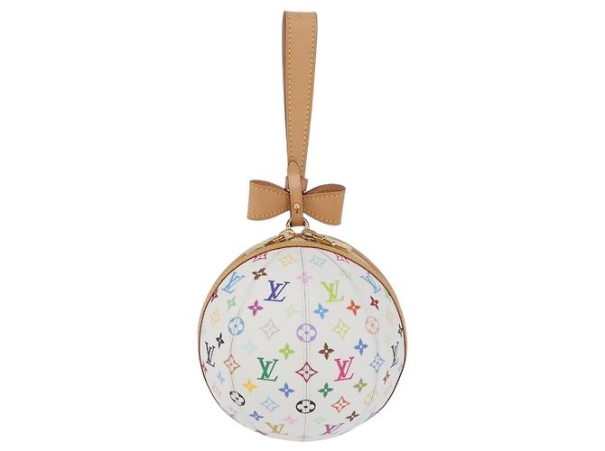 LOUIS VUITTON Monogramm Multicolor LV x TM Rolltasche Weiß M13710 Auth 172562SM - Ansicht 13