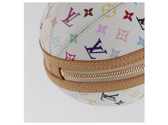 LOUIS VUITTON Monogramm Multicolor LV x TM Rolltasche Weiß M13710 Auth 172562SM - Ansicht 14