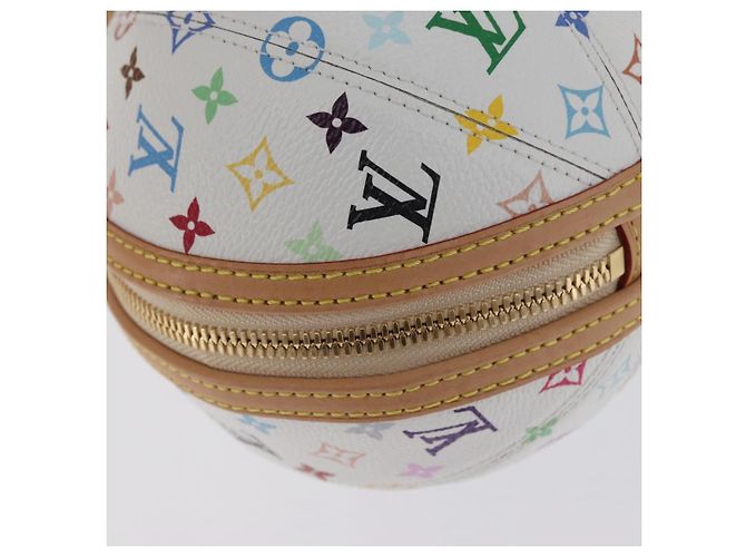 LOUIS VUITTON Monogramm Multicolor LV x TM Rolltasche Weiß M13710 Auth 172562SM - Ansicht 15