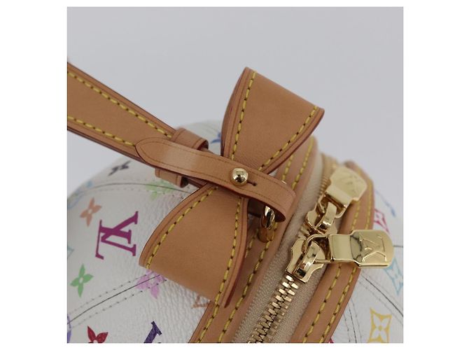 LOUIS VUITTON Monogramm Multicolor LV x TM Rolltasche Weiß M13710 Auth 172562SM - Ansicht 17