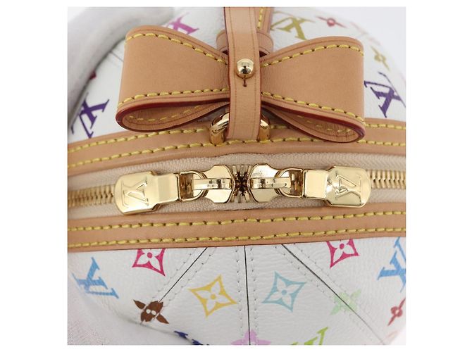 LOUIS VUITTON Monogramm Multicolor LV x TM Rolltasche Weiß M13710 Auth 172562SM - Ansicht 18