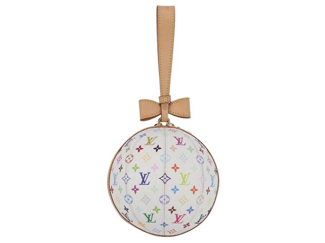 LOUIS VUITTON Monogramm Multicolor LV x TM Rolltasche Weiß M13710 Auth 172562SM - Ansicht 2