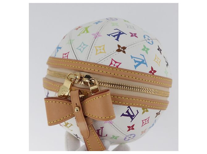 LOUIS VUITTON Monogramm Multicolor LV x TM Rolltasche Weiß M13710 Auth 172562SM - Ansicht 6