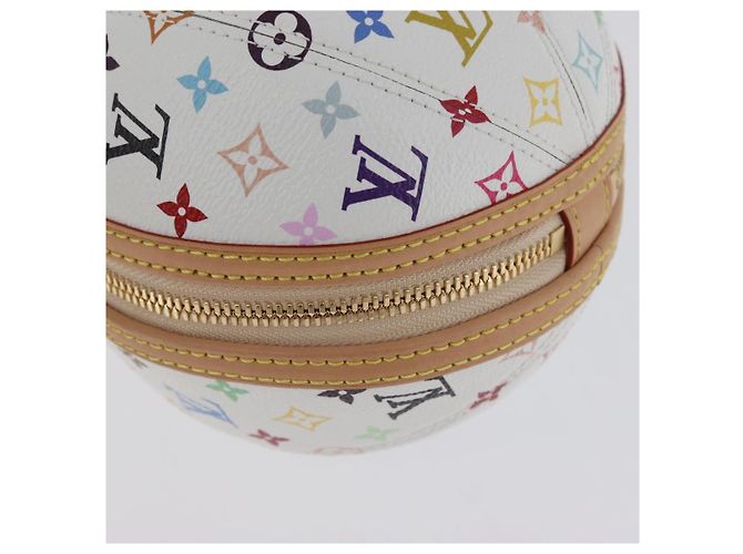 LOUIS VUITTON Monogramm Multicolor LV x TM Rolltasche Weiß M13710 Auth 172562SM - Ansicht 9