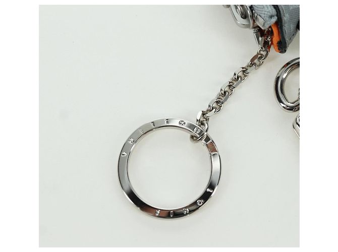 LOUIS VUITTON Monogram Satellite Portachiavi Charm Argento MP2217 LV Auth 165831M - vista 7