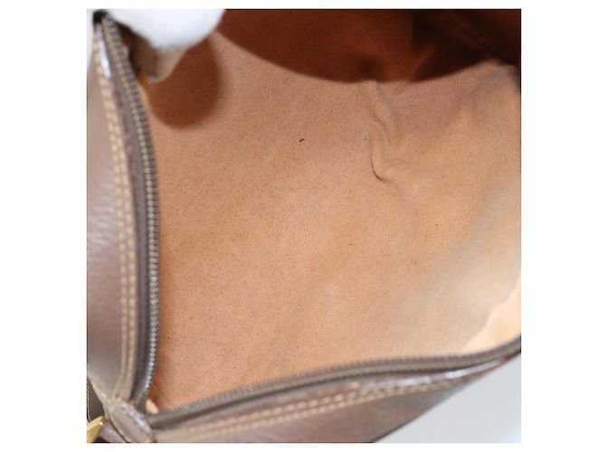Sac Gucci GG Supreme Web Sherry Line en PVC beige et or 001 50 6655 Auth ARZ347 Doré - vue 17