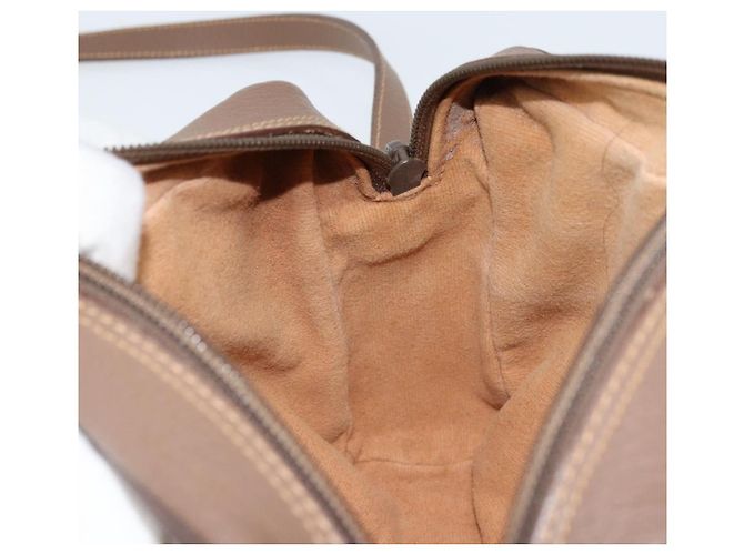 Sac Gucci GG Supreme Web Sherry Line en PVC beige et or 001 50 6655 Auth ARZ347 Doré - vue 18