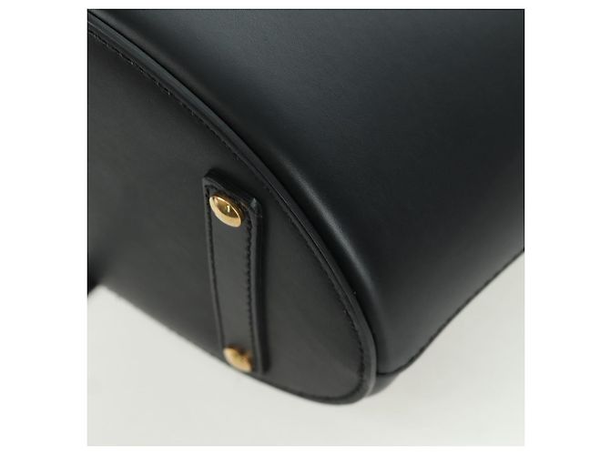 Borsa a secchiello in pelle nera e oro BURBERRY Auth am10807V Nero D'oro - vista 17