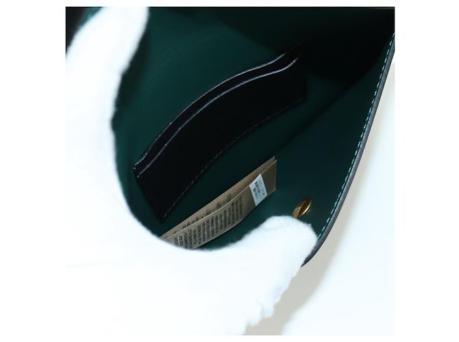 Borsa a secchiello in pelle nera e oro BURBERRY Auth am10807V Nero D'oro - vista 24