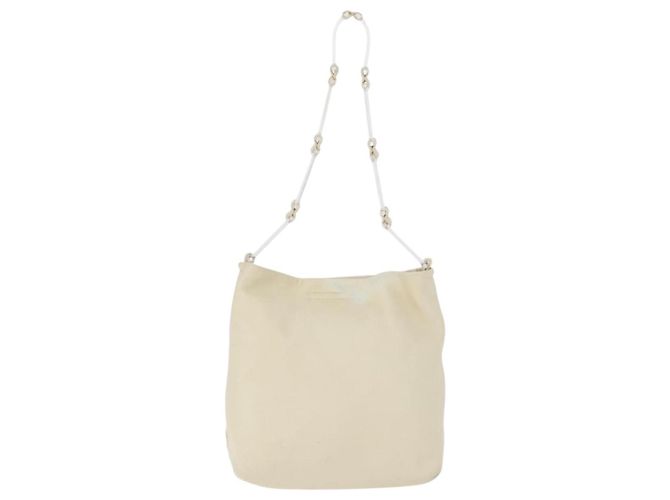 Borsa a spalla PRADA in pelle plastica avorio trasparente Auth 173573 Crudo - vista 13