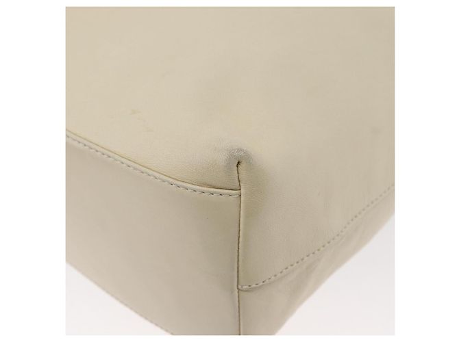 Borsa a spalla PRADA in pelle plastica avorio trasparente Auth 173573 Crudo - vista 14
