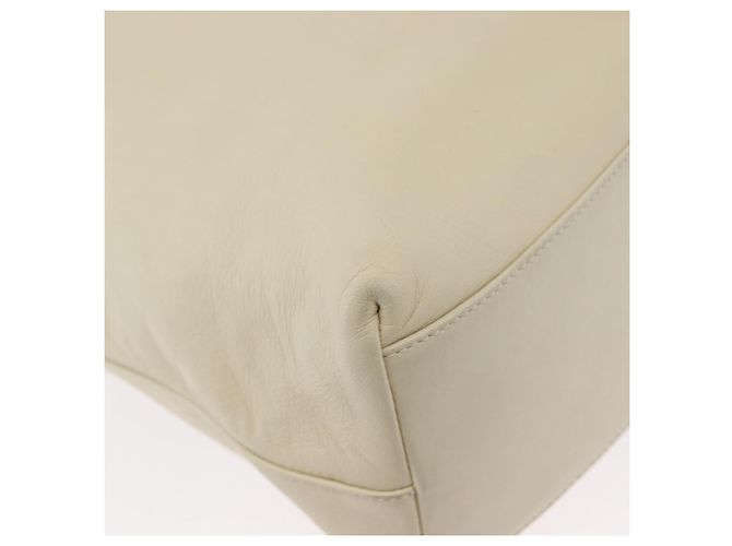 Borsa a spalla PRADA in pelle plastica avorio trasparente Auth 173573 Crudo - vista 15