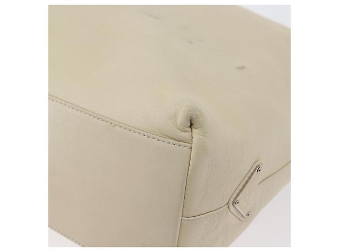 Borsa a spalla PRADA in pelle plastica avorio trasparente Auth 173573 Crudo - vista 16