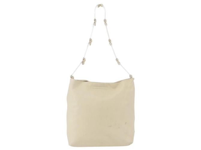 Borsa a spalla PRADA in pelle plastica avorio trasparente Auth 173573 Crudo - vista 2