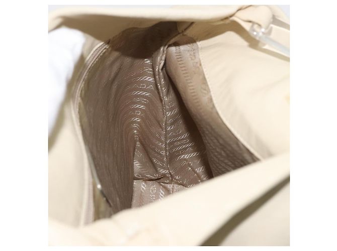Borsa a spalla PRADA in pelle plastica avorio trasparente Auth 173573 Crudo - vista 20