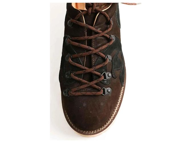 Autre Marque Chaussures à lacets marron - vue 4