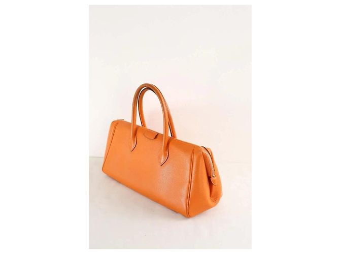 Hermès Borsa a mano Paris Bombay in pelle arancione - vista 2