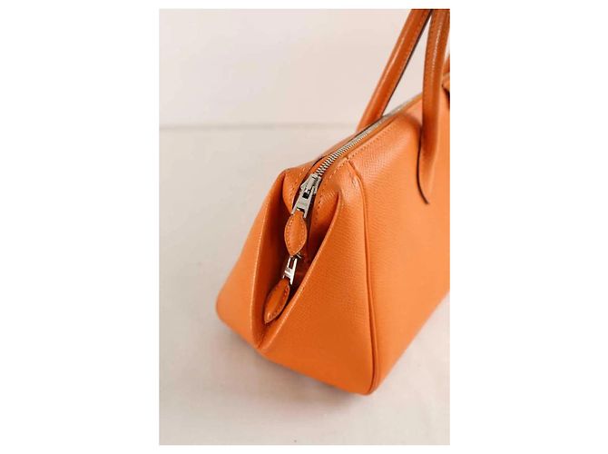 Hermès Borsa a mano Paris Bombay in pelle arancione - vista 4