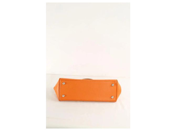 Hermès Borsa a mano Paris Bombay in pelle arancione - vista 5