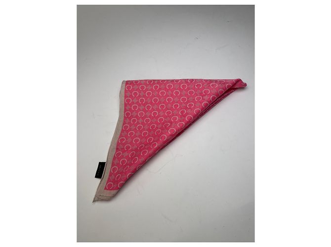 Autre Marque Écharpe Vintage Celine C Monogram Rose - vue 8