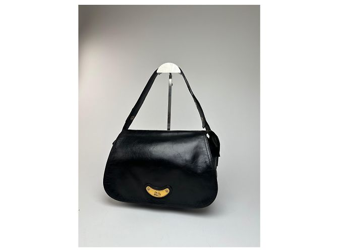 Triomphe Céline Sac à main en cuir multiway vintage Celine Paris noir - vue 14