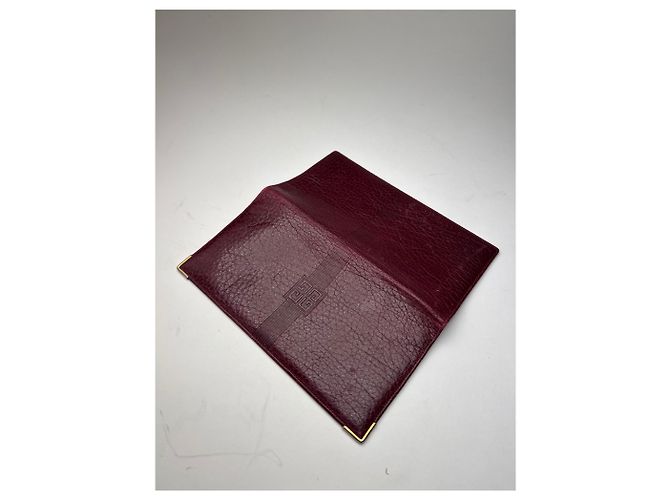 Vintage Givenchy Leather Card / ID Holder Purple - view 6