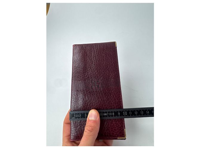 Vintage Givenchy Leather Card / ID Holder Purple - view 8