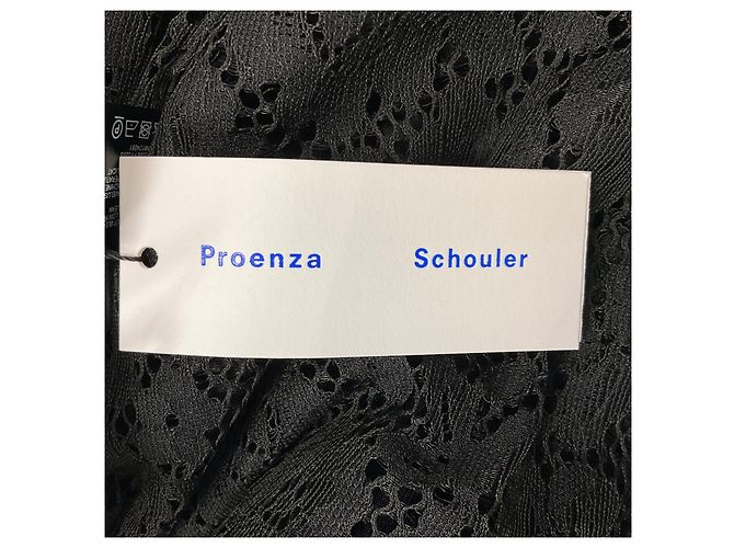 Falda Maxi Jasmine de Encaje Elástico Negro Proenza Schouler - vista 4