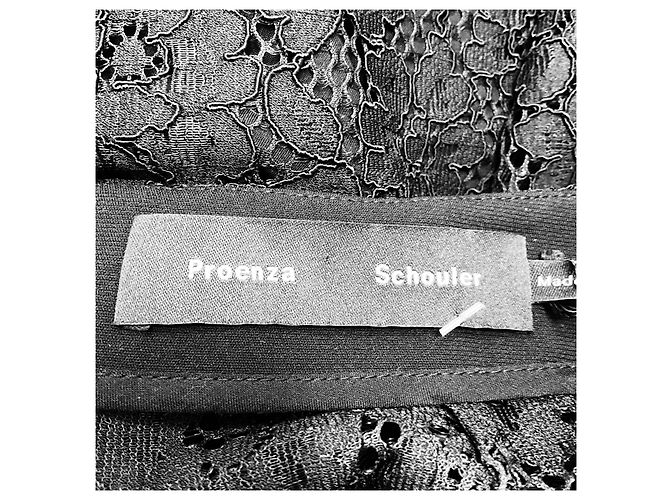 Falda Maxi Jasmine de Encaje Elástico Negro Proenza Schouler - vista 5