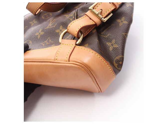 Zaino/borsa Montsouris MM Louis Vuitton Marrone - vista 10