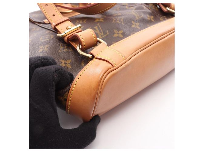 Zaino/borsa Montsouris MM Louis Vuitton Marrone - vista 12