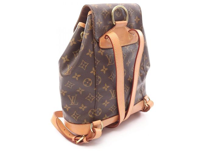 Zaino/borsa Montsouris MM Louis Vuitton Marrone - vista 2