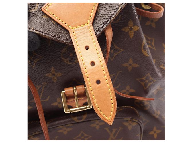 Zaino/borsa Montsouris MM Louis Vuitton Marrone - vista 6