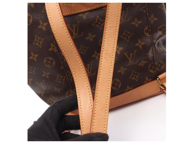 Zaino/borsa Montsouris MM Louis Vuitton Marrone - vista 8