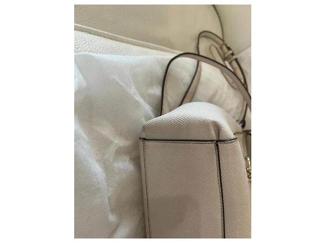 Borsa Coach Carryall in pelle bianca Bianco - vista 4