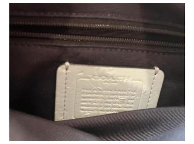 Borsa Coach Carryall in pelle bianca Bianco - vista 6